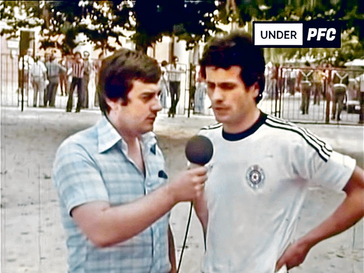 Detalj pred početak epske utakmice Olimpija - Partizan iz 1976. godine, kada su crno-beli golom Nenada Bjekovića osvojili titulu šampiona posle 11 godina