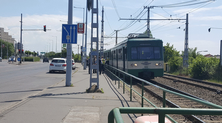 Balesetet szenvedett egy Hév Csömörnél /Fotó RAS-archívum