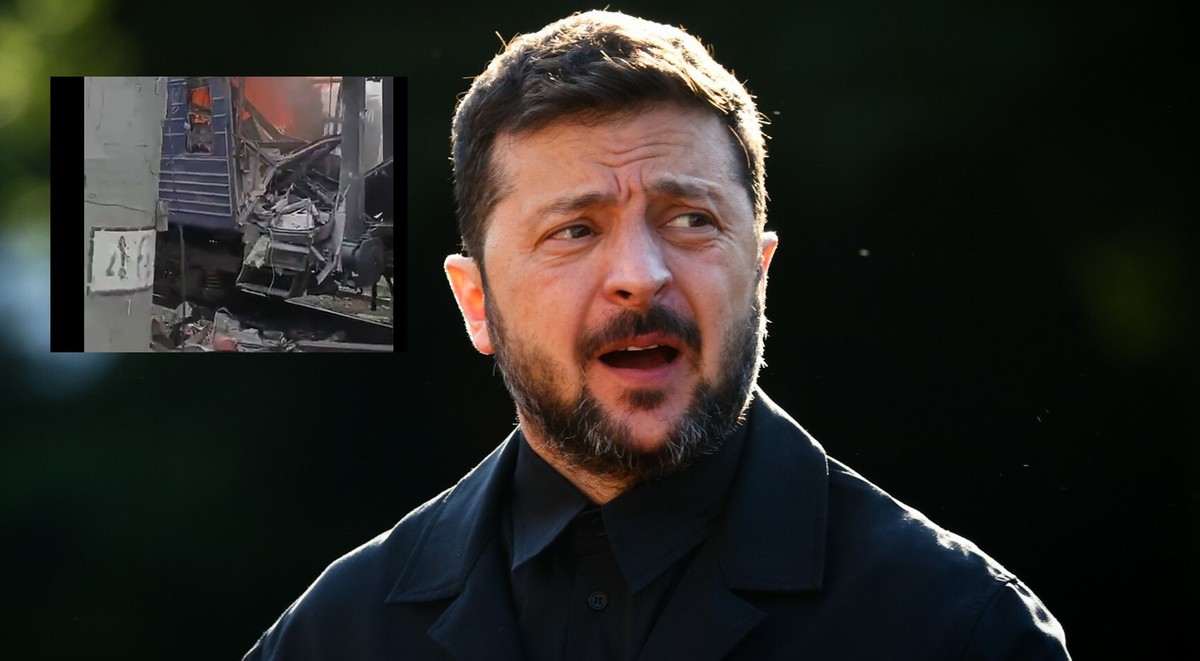 Zełenski: dziesiątki rannych po ataku rosyjskiego drona na stację kolejową