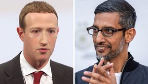 Mark Zuckerberg (left) and Sundar Pichai (right).Johannes Simon via Getty Images; Boris Streubel via Getty Images