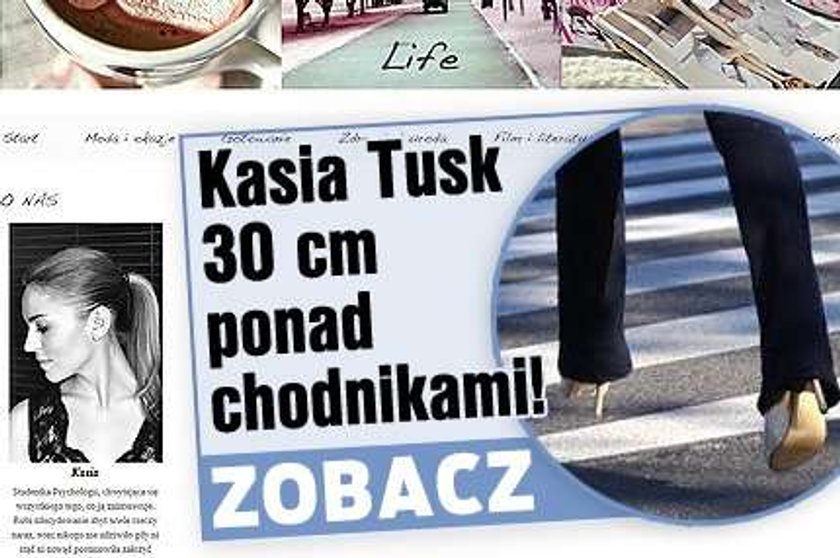 Kasia Tusk. 30 cm ponad chodnikami! FOTO