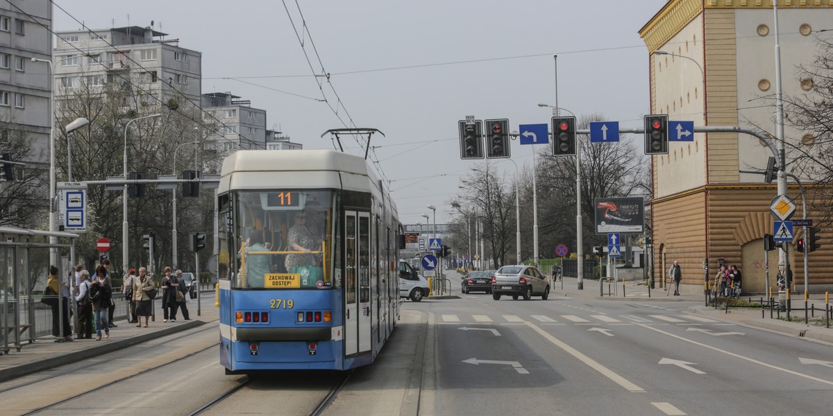 Światła stopują tramwaje