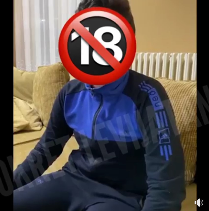 Maloletnik koji se izvinjava na video snimku