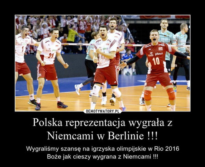 Memy po triumfie w meczu siatkarzy Niemcy - Polska 2:3