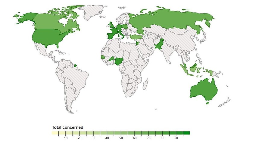 Što tamnija boja, to veći strah... (klikni za uvećanje)