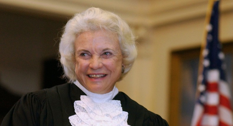 Supreme Court Justice Sandra Day O'Connor in January 2003.AP Photo/Harry Cabluck, File