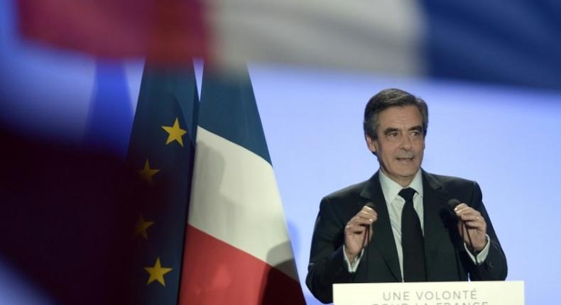 French presidential election candidate for the right-wing Les Republicains party Francois Fillon, pictured in March 2017, continues to claim that a smear campaign was run against him by President Francois Hollande's government