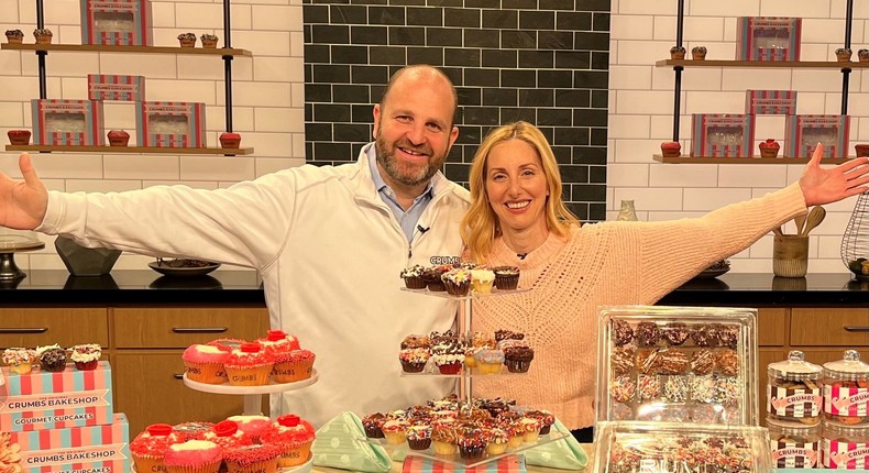 Jason and Mia Bauer of Original Crumbs Bakeshop.Crumbs Original Bake Shop