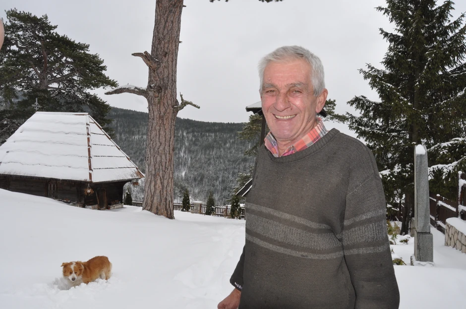 Sreten Kovačević, zvonar crkve u Dobroselici na Zlatiboru