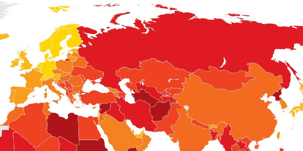 Organizacja Transparency International od 1995 roku publikuje wskaźnik percepcji korupcji (ang. Corruption Perceptions Index). Każdego roku organizacja aktualizuje ranking na podstawie czynników, które mogłyby sugerować, że w danym kraju lub regionie łatwiej dochodzi do korupcji.