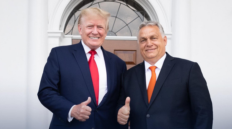 Donald Trump és Orbán Viktor legutóbb 2022-ben találkozott / Fotó: Orbán Viktor Facebook