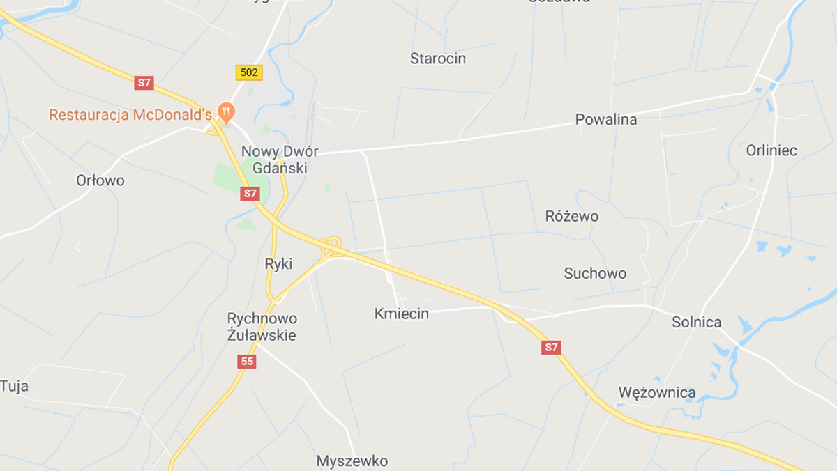 Kmiecin: wypadek na S7, droga zablokowana w kierunku Gdańska
