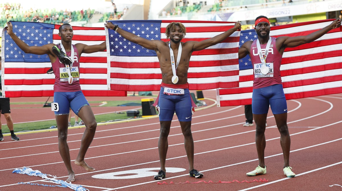 Noah Lyles, Kenneth Bednarek, Erriyon Knighton