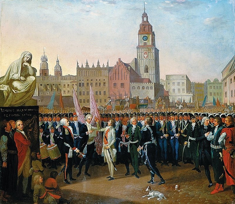 Przysięga Kościuszki na rynku krakowskim 24 marca 1794 r.