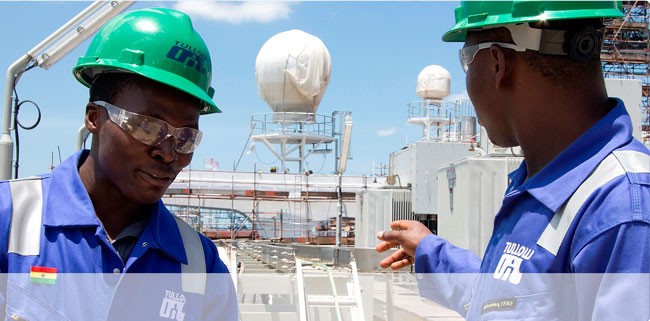 Oil workers