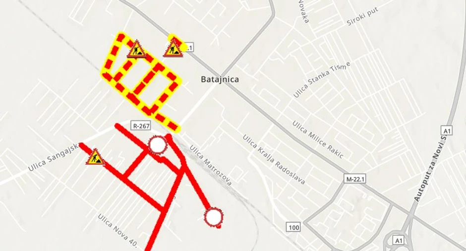 Izmena saobraćaja u Batajnici