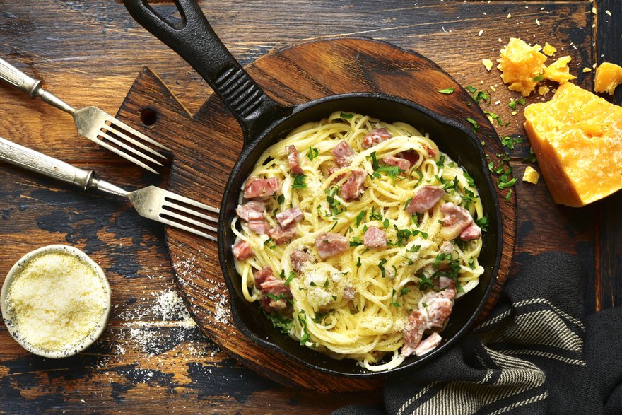 Makaron carbonara przygotowuje się bardzo szybko - lilechka75/stock.adobe.com