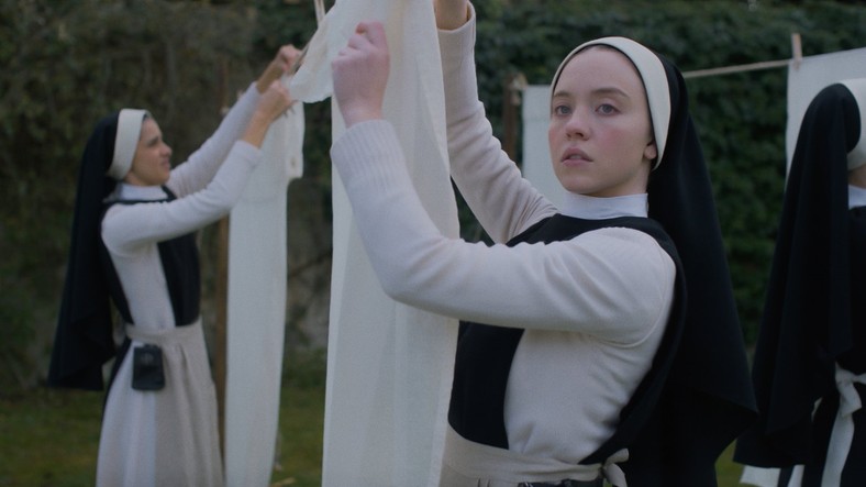 Sidney Sweeney in the movie "Immaculate, very clean, very organized"