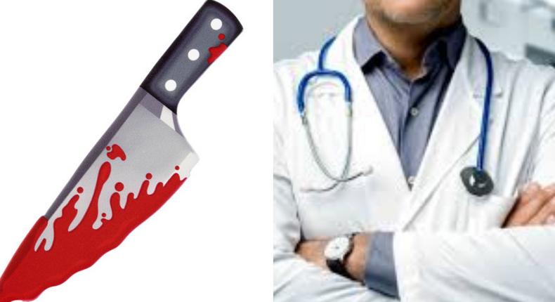 Angry medical doctor stabs fellow doctor with knife at accident scene (video)