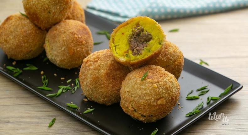 How to make simple potato stuffed balls