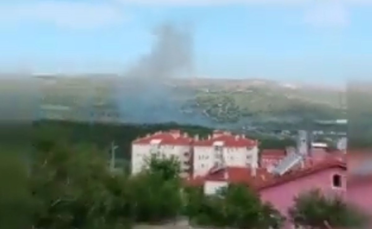 Screen nagrania z eksplozji w Turcji