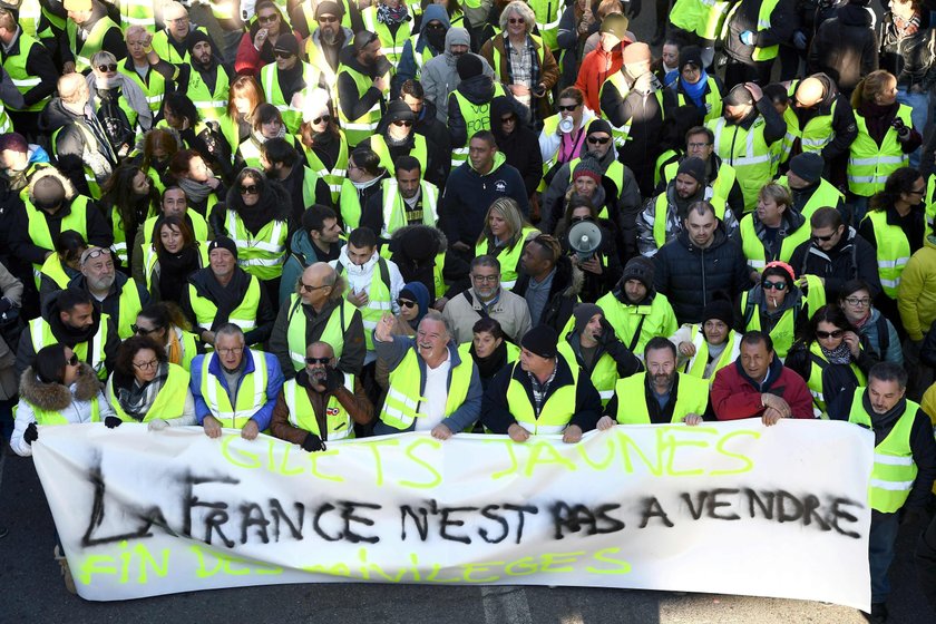 Protest Żółtych kamizelek we Francji