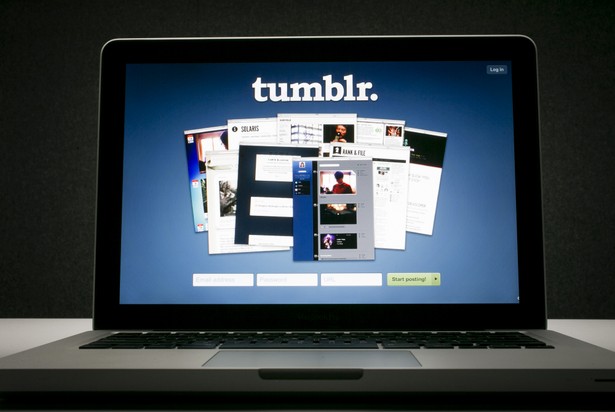 Tumblr, strona logowania