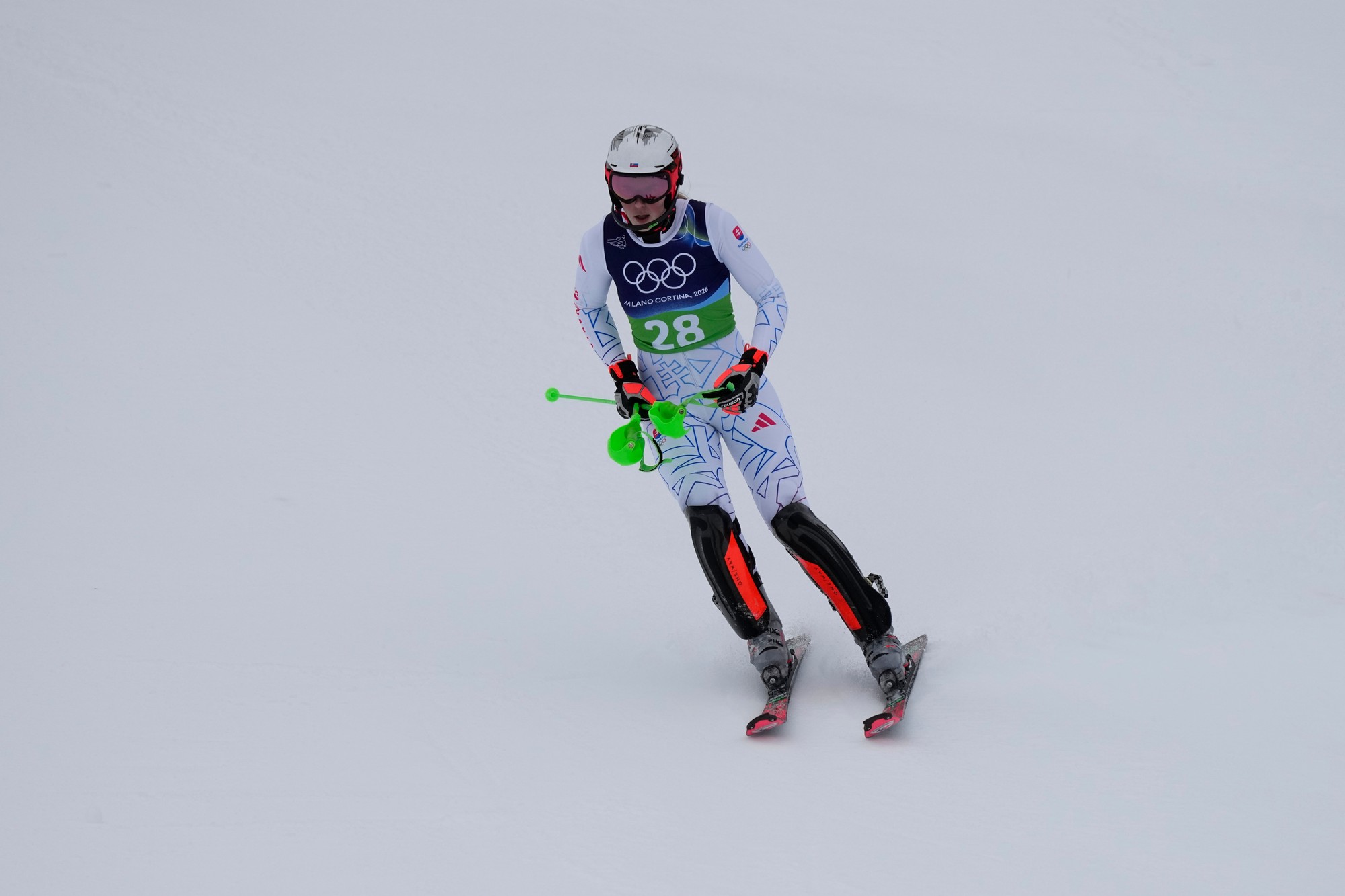 Slovenská lyžiarka Petra Vlhová na ZOH 2026. 