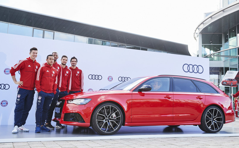 Nowe Audi RS 6 Avant performance wybrali Robert Lewandowski, Thiago Alcantara, Jerome Boateng, Sven Ulreich i Mats Hummels