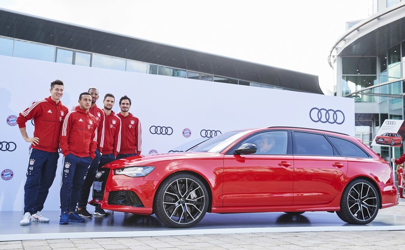 Nowe Audi RS 6 Avant performance wybrali Robert Lewandowski, Thiago Alcantara, Jerome Boateng, Sven Ulreich i Mats Hummels