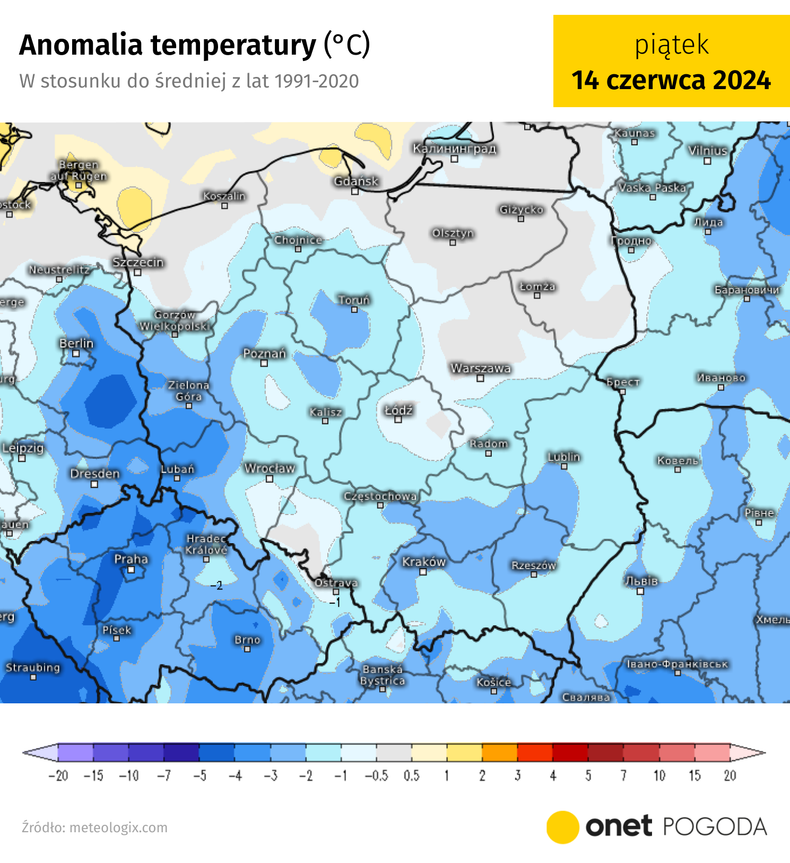 Choć zrobi się cieplej, temperatury będą jeszcze utrzymywać się nieco poniżej normy