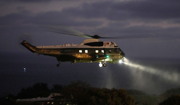 Helikopter sa Donaldom Trampom blizu golf kluba u Rančo Palo Verdesu 4. avgusta