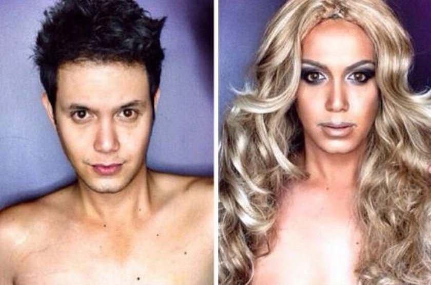 Paolo Ballesteros makijażem upodabnia się do aktorek Hollywood