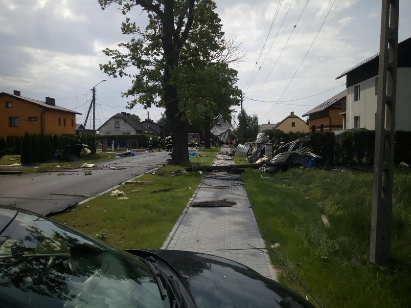 Kaniów: trąba powietrzna przeszła nad miejscowością. Było groźnie!