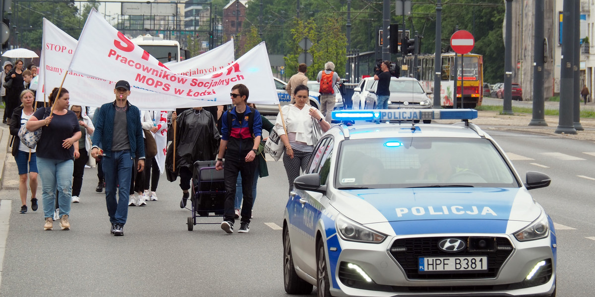 Strajk w MOPS blokuje Łódź