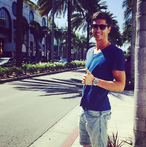 Robert Lewandowski na wakacjach / zdjęcie z oficjalnego profilu