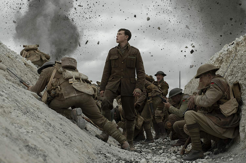 George MacKay jako Schofield w filmie „1917" w reżyserii Sama Mendesa