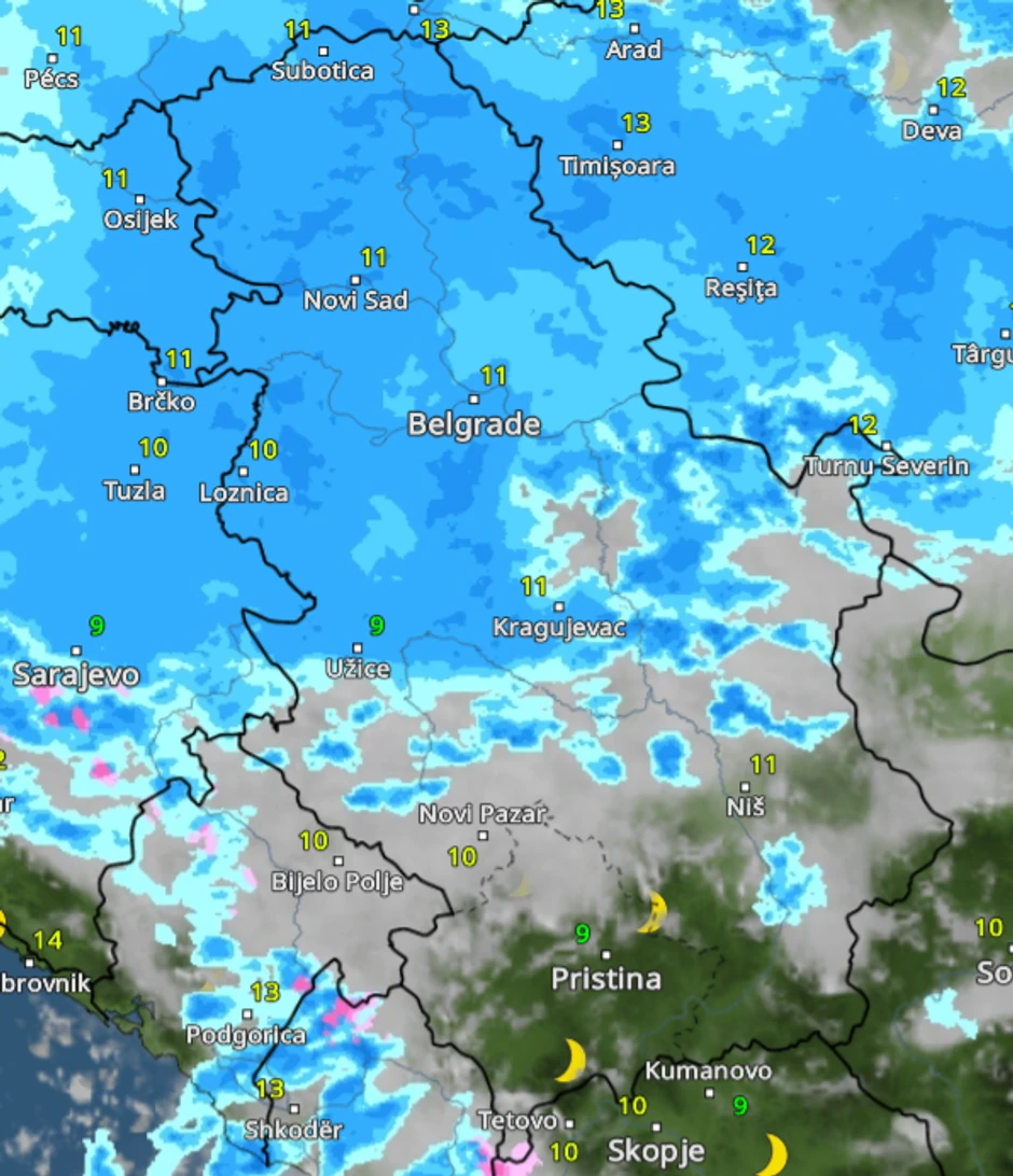 Nevreme u Srbiji u 2 sata posle ponoći