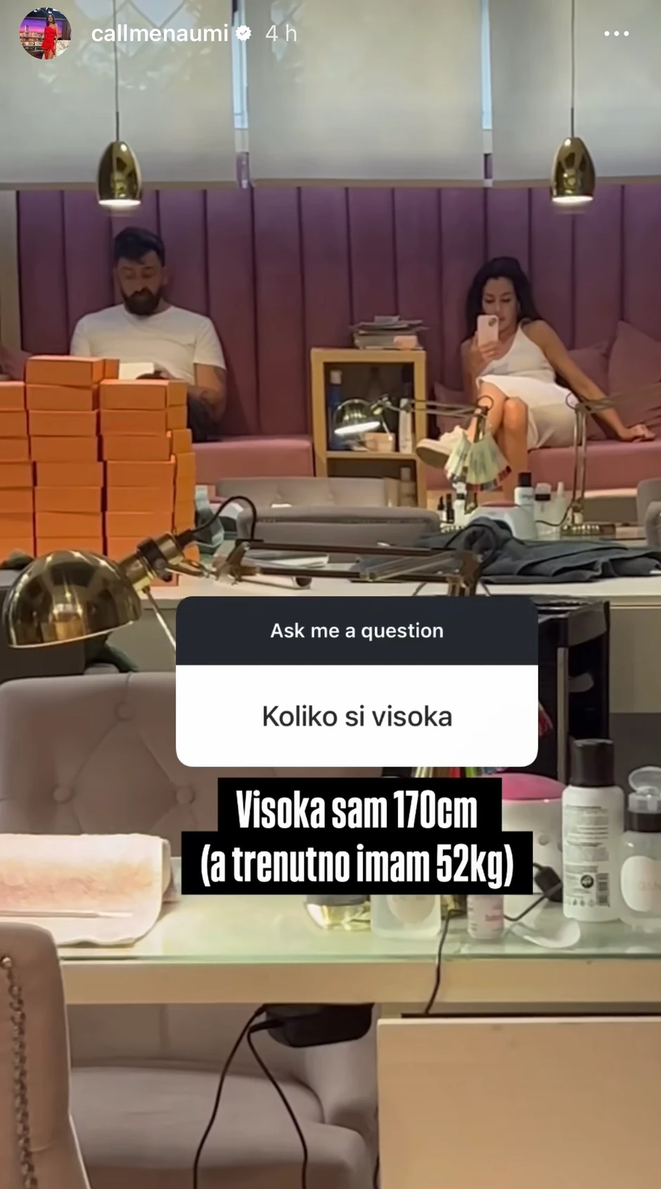 Mina Naumović otkrila koliko kilograma ima