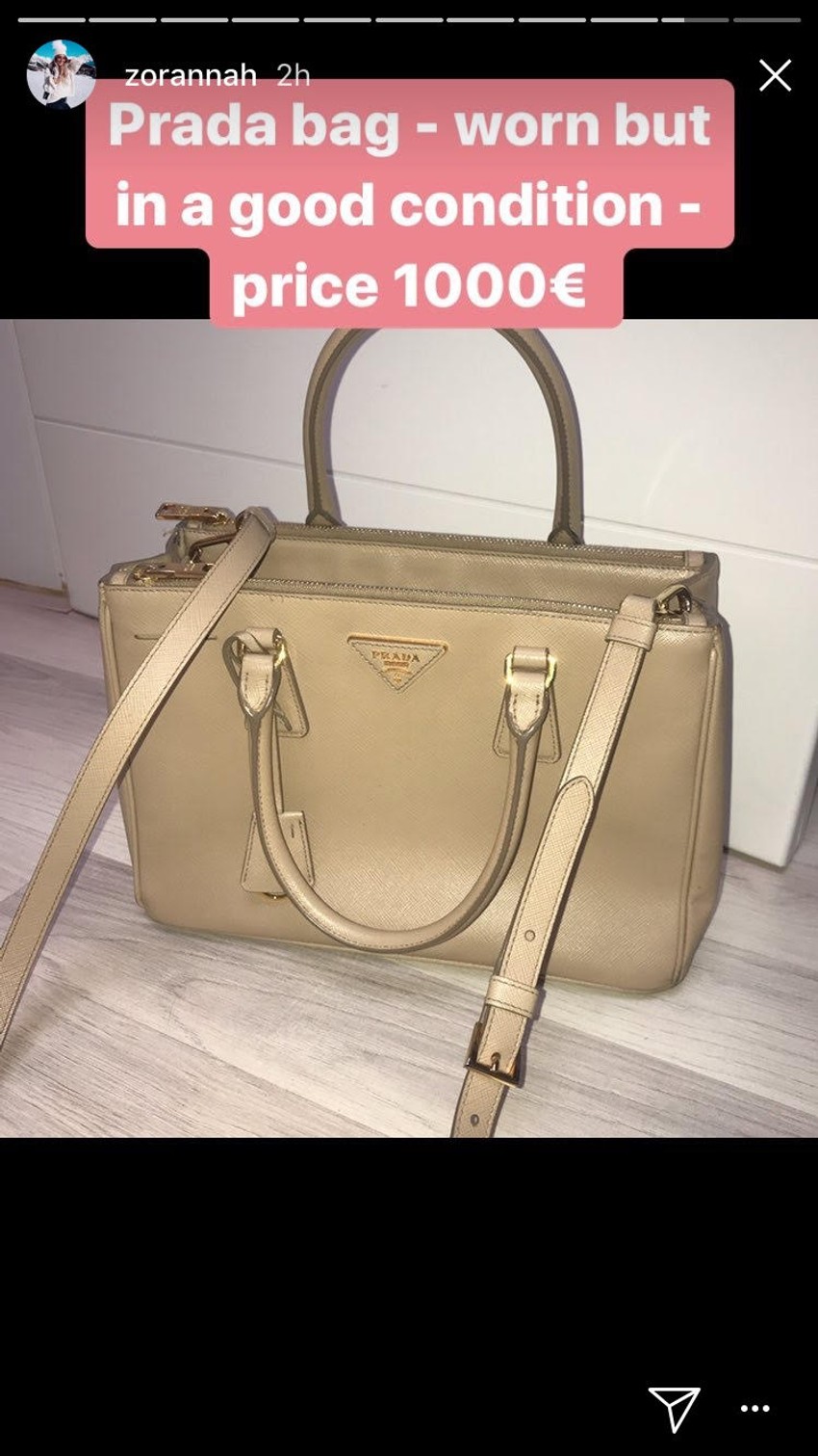 Zorana prodaje torbu