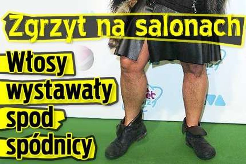 Zgrzyt na salonach. Włosy wystawały spod spódnicy