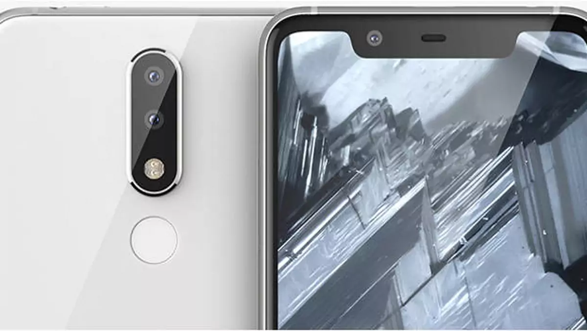 Nokia 5.1 Plus na renderach Onleaks. Ekran ma wcięcie