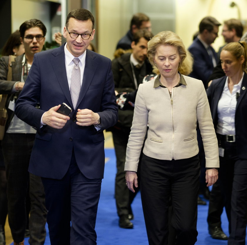 Mateusz Morawiecki i Ursula von der Leyen