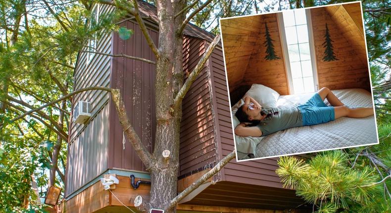 Insider's reporter spent the most relaxing night of her trip to Canada in a treehouse she found on Airbnb.Joey Hadden/Insider