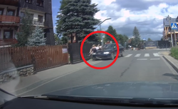 Drastyczny wypadek w Zakopanem. Pieszego wyrzuciło w powietrze