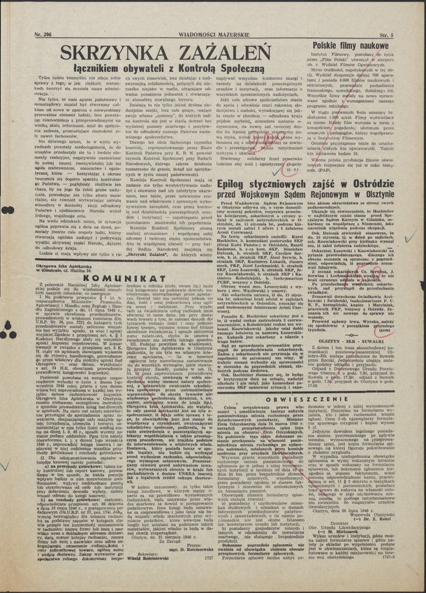 Proces przed Wojskowym Sądem Rejonowym w Olsztynie ze szczegółami opisywała lokalna prasa.