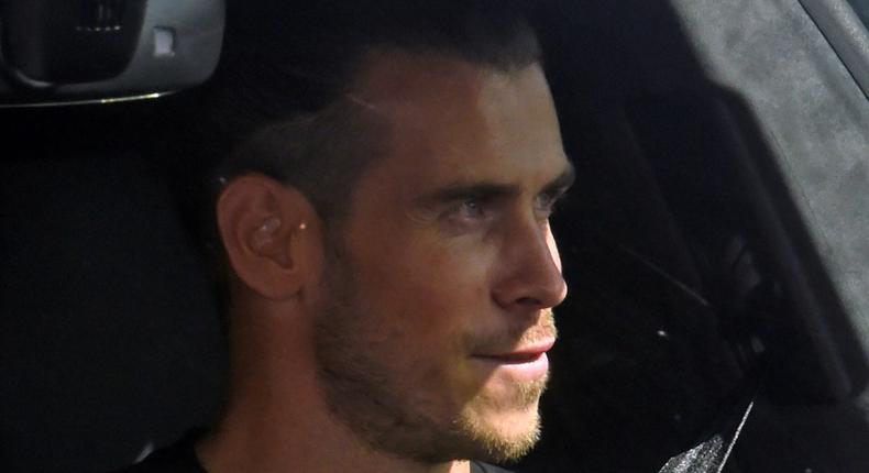 Bale arriving at Tottenham's training ground in north London on Friday for talks on his loan deal