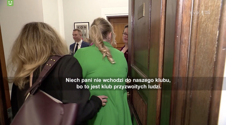 Monika Borkowska z TVP wtargnęła do biura KO