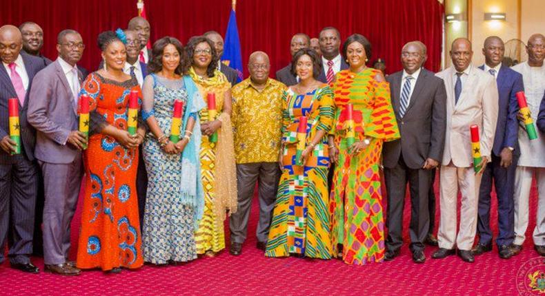 Nana Addo with appointees