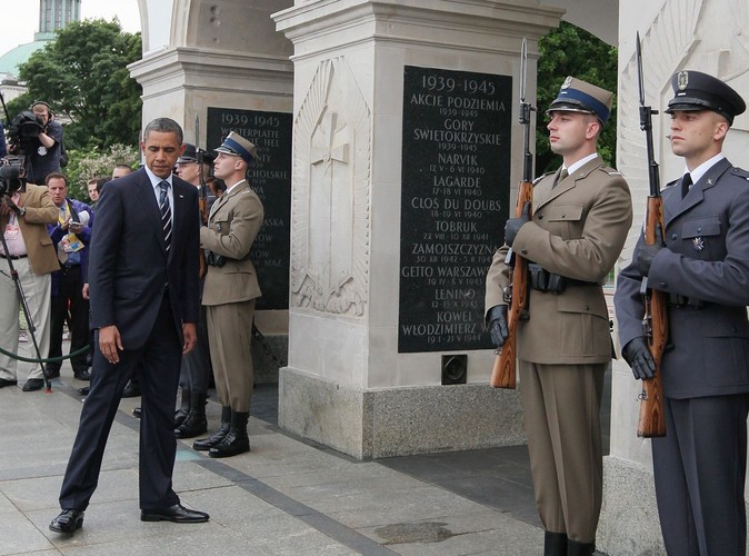 Prezydent USA na placu Piłsudskiego